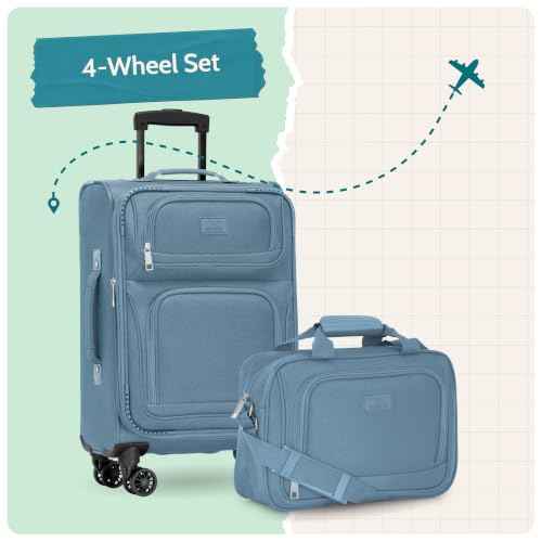 Rio Lightweight Softside Rolling Carry (2 Piece)