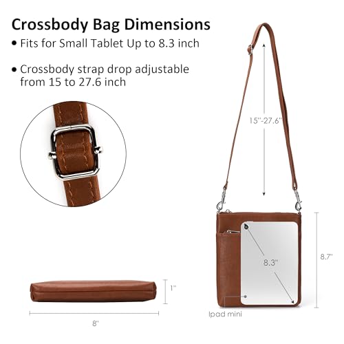 Genuine Leather Small Crossbody Bags for Women Travel Leather Purse
