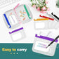 A7 Waterproof Pill Organizer with 7 PCS L Size Zippered Pill Pouches for A7 Binder (7 Count)