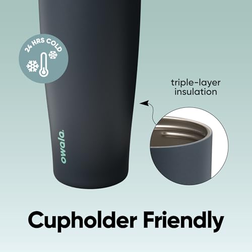 FreeSip Tumbler Stainless Steel Water Bottle 40 oz Foggy Tide