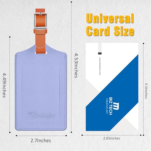 2 Pack Luggage Tags for Suitcases Airplane Travel Essentials (2 Count)