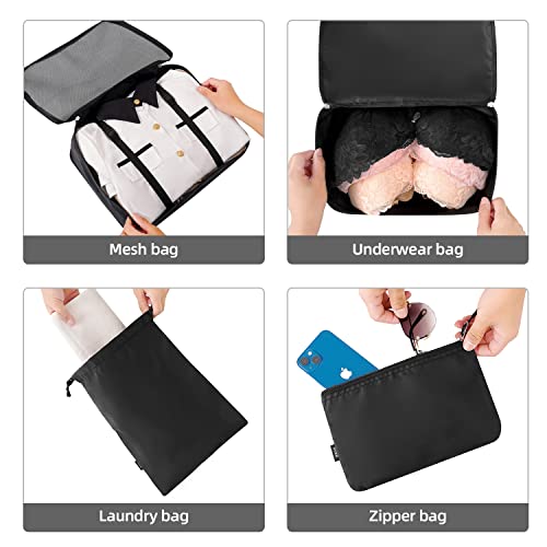 10 Set Packing Cubes Various Sizes Packing Organizer for Travel Accessories Luggage Carry On Suitcase