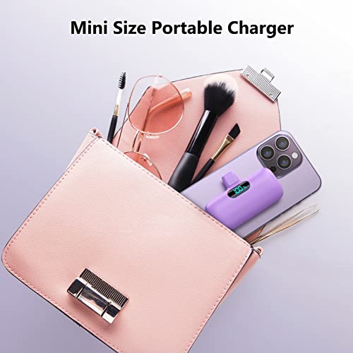 2 Pack] Mini Portable Charger 5000mAh Power Bank
