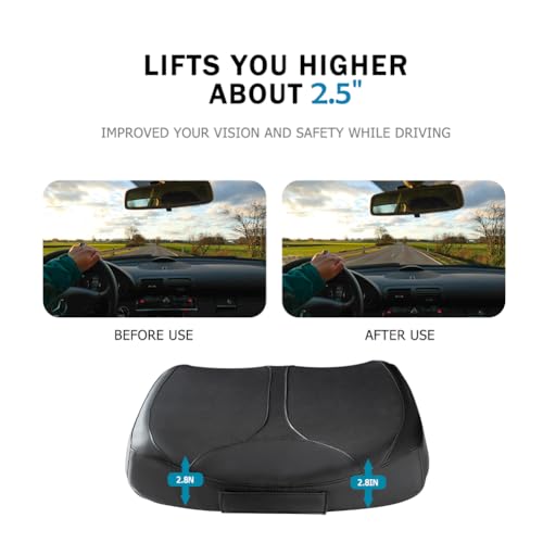 Car Memory Foam Heightening Seat Cushion for Short People Driving