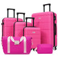 Luggage Set 6 Piece Carry on Hardcase Suitcase with Travel Bags (6 Count)