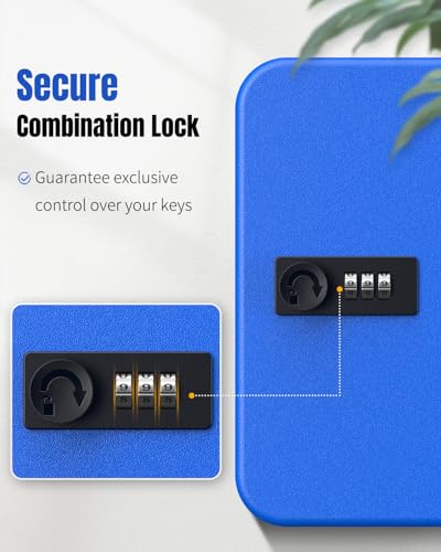 20 Keys Key Lock Box with Code (20 Count)