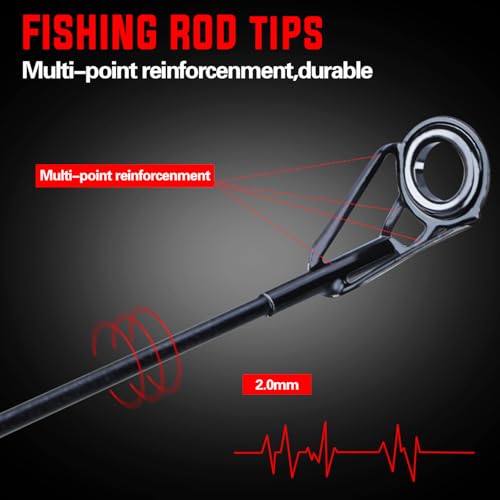Portable Telescopic Fishing Rod with Carbon Fiber Material and Precision Carved Reel Seat