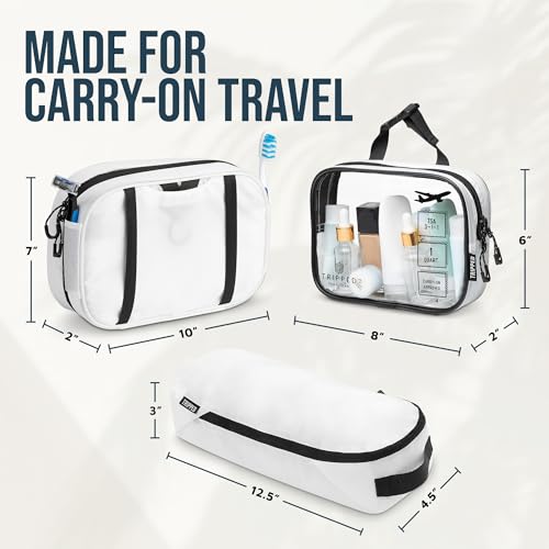 3 Piece Travel Toiletry Bag Set