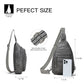 Sling Bag for Women Crossbody Bags Sling Purse Cross Body Backpack Vegan Leather Over Shoulder Bag Travel Handbag Gifts Dark Grey