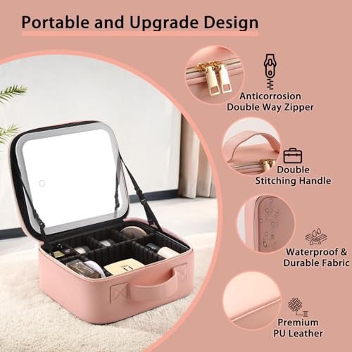 Makeup Bag with Led Mirror