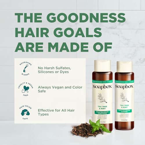 Tea Tree & Mint Shampoo for Dry Scalp (33.8 Fl Oz)