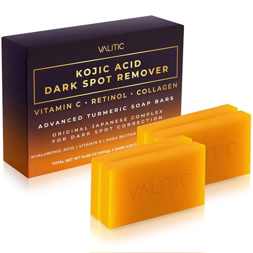Kojic Acid Dark Spot Remover Soap Bars (14.08 Ounce)