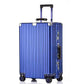 28 Inch All Aluminum Checked in Luggage with Leather Handle