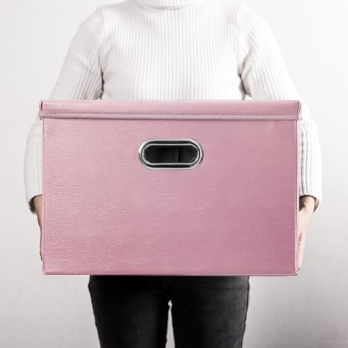 Large Collapsible Storage Box with Lid [1
