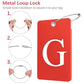 2 Pack Initial Luggage Tags for Suitcases Airplane Travel Essentials (2 Count)