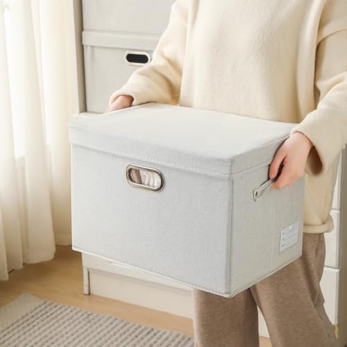 Large Collapsible Storage Containers with Lids [5 (5 Count)