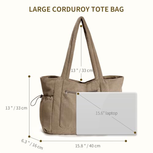 Oversized Work Tote Bag for Women with 40oz Cup Holder