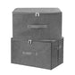 Fabric Storage Bins with Zipper Lids (2 Count)