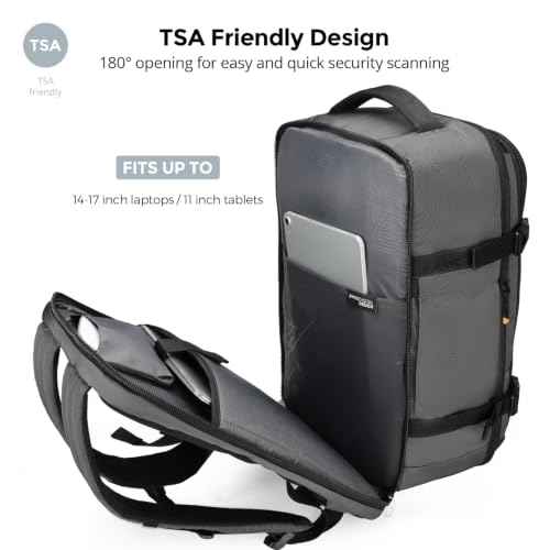 Design Travel Backpack 43l with USB Charging Port Laptop Backpack