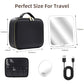 Makeup Bag with Magnetic Detachable Lighted Mirror 360° Swivel Angle