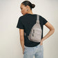 Sling Bag for Women Crossbody Bags Fanny Packs Sling Purse Backpack Shoulder Bag Vegan Leather Chic Gifts Travel Handbag Light Grey