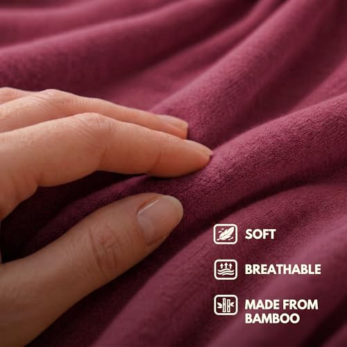16-in-1 Compact Travel Blanket with Bag – Reversible, Ultra Soft Bamboo Airplane Blanket with Hidden Pocket – Packable for Flights & Travel Essentials (Semi-Weighted, Double Layer)