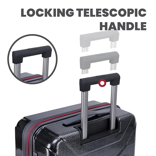 Traverse 20 Inch Carry On Expandable Hardside Upright Suitcase with 360° Spinner Wheels