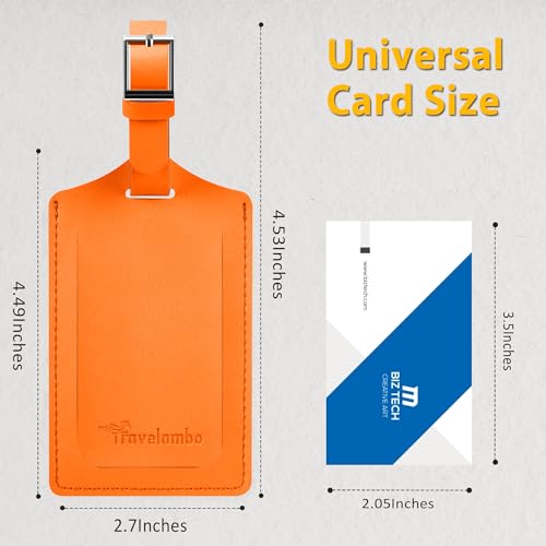 2 Pack Luggage Tags for Suitcases Airplane Travel Essentials (2 Count)