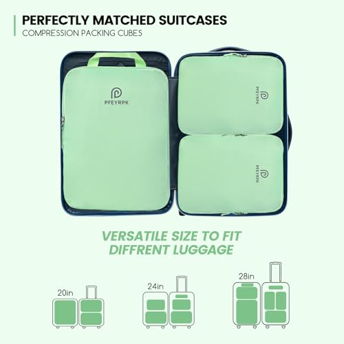 Lightweight Compression Packing Cubes for Suitcases (7 Count)
