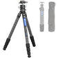 Carbon Fiber Tripod with Leveling Base for Camera