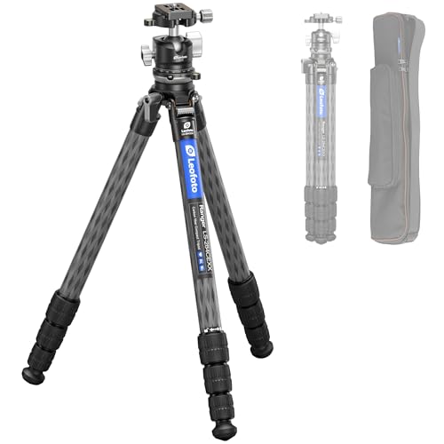 Carbon Fiber Tripod with Leveling Base for Camera