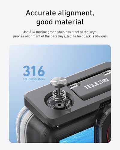 Waterproof Case Combo for Action 6 Underwater Housing Shell Cage + Floating Stick 60M