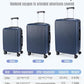 3 Piece Luggage Sets With Spinner Wheels Hardshell TSA Lock (3 Count)