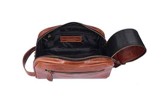 Leather Toiletry Bag for Men