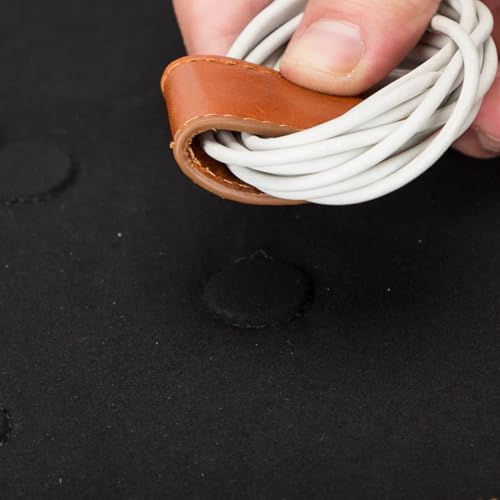 Medicine Handmade Leather Cable Organizer Bag
