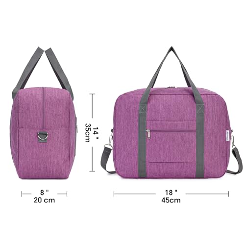 For Spirit Airlines Personal Item Bag 18x14x8 Foldable Travel Duffel Bag Tote Duffle Carry on Luggage for Women and Men 30L