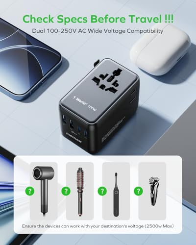 100W Universal Travel Adapter 6