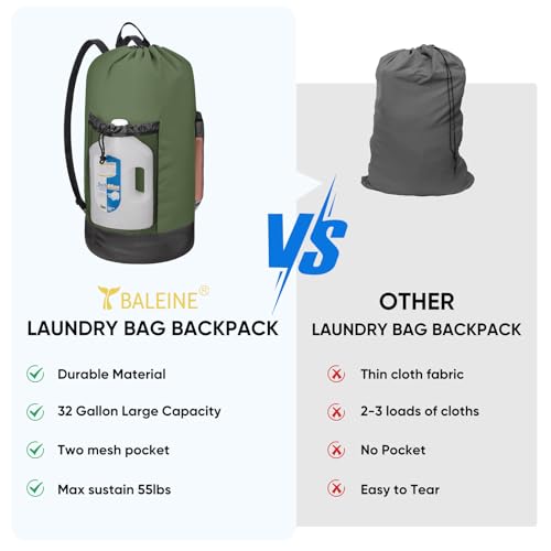 2PK 120L Laundry Bag Backpack (2 Count)