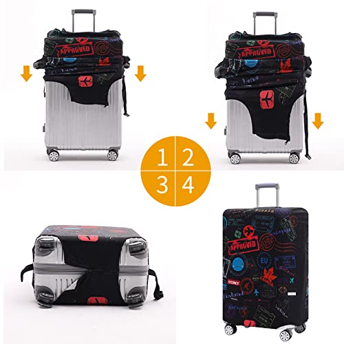 Travelkin Luggage Covers For Suitcase Tsa Approved Suitcase Cover Protector