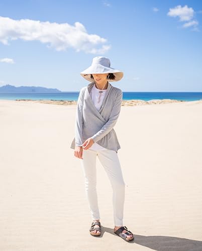 Women's Ultra Wide Cotton Linen Hat UPF 50+