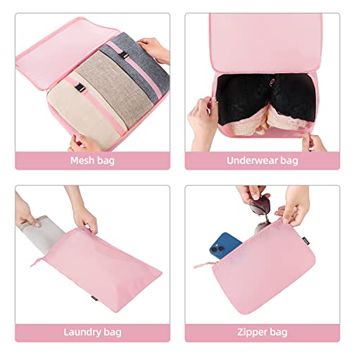 10 Set Packing Cubes Various Sizes Packing Organizer for Travel Accessories Luggage Carry On Suitcase