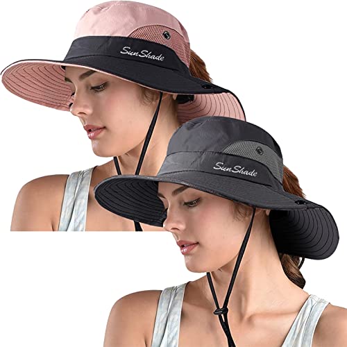 Women's Ponytail Safari Sun Hat