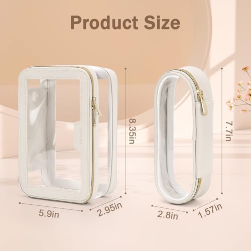 Travel Clear Makeup Bag with Makeup Brush Bag