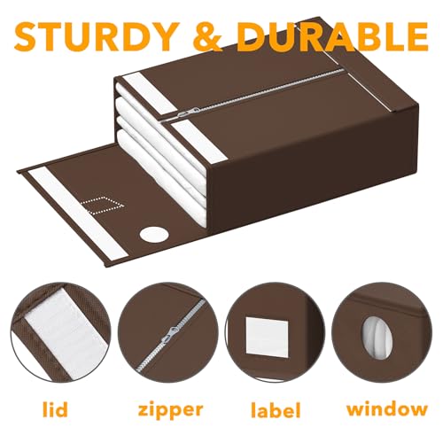 3 Pack Bed Sheet Organizers and Storage (3 Count)