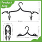 24 Pieces Folding Travel Hangers Foldable with Clips Portable Collapsible Coat Hanger Travel Drying Rack for Clothes