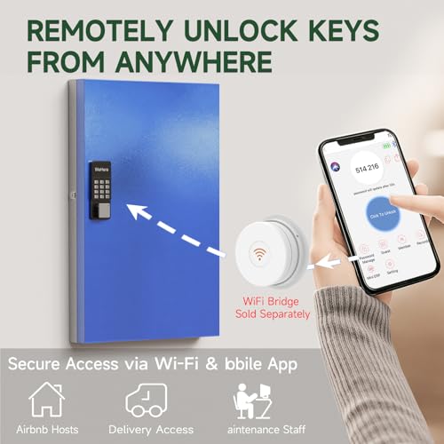 96 Key Smart Key Lock Box with Key Management App