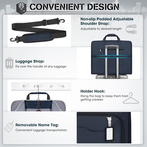 Garment Bags for Travel Carry On Garment Bag for Hanging Clothes