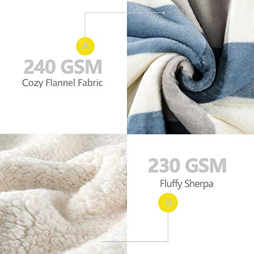 Sherpa Throw Blanket for Couch Sofa 50“*60”