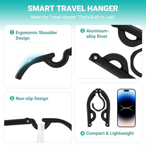 10 Pcs Travel Hangers (10 Count)
