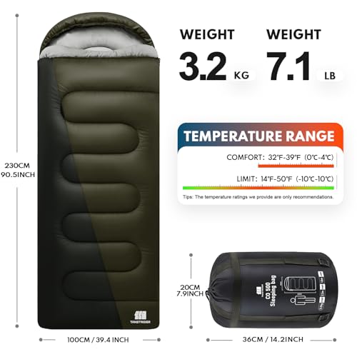 XXL Sleeping Bags for Adults Teens